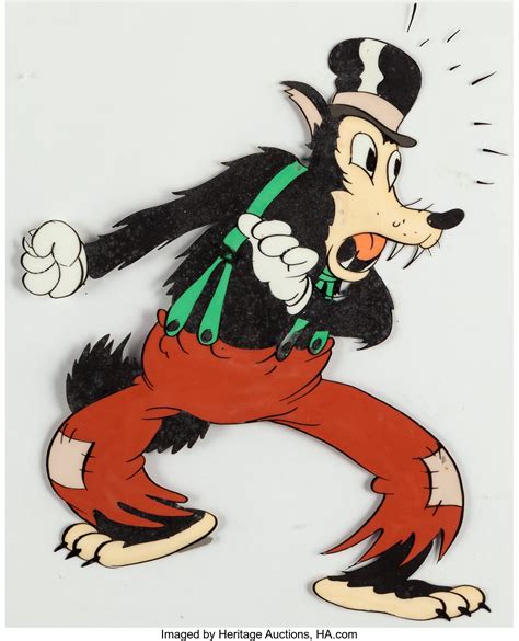 The Big Bad Wolf Production Cel Walt Disney 1934 Animation Lot