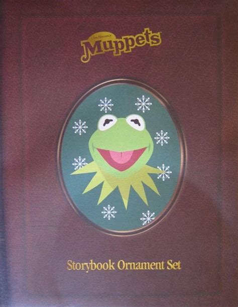 Muppets Christmas Disney Storybook Ornament Set Kermit Henson Fozzie