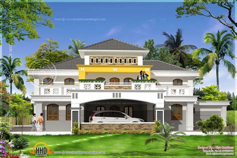 Super Luxury Home Plan In Mahe India Kerala Home Design And Floor Plans