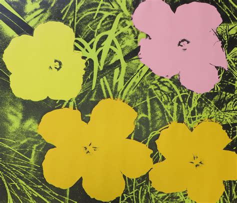 From woodward gallery, andy warhol, flower for tacoma dome (1982), screenprint on lenox museum board, 38 3/4 × 40 in. Flowers 1970 F&S II.67 | Andy warhol flowers, Andy warhol ...