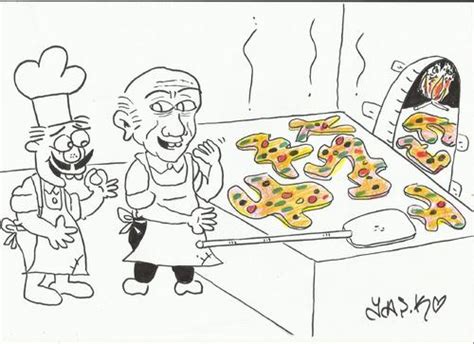 Pizzacso By Yasar Kemal Turan Famous People Cartoon Toonpool