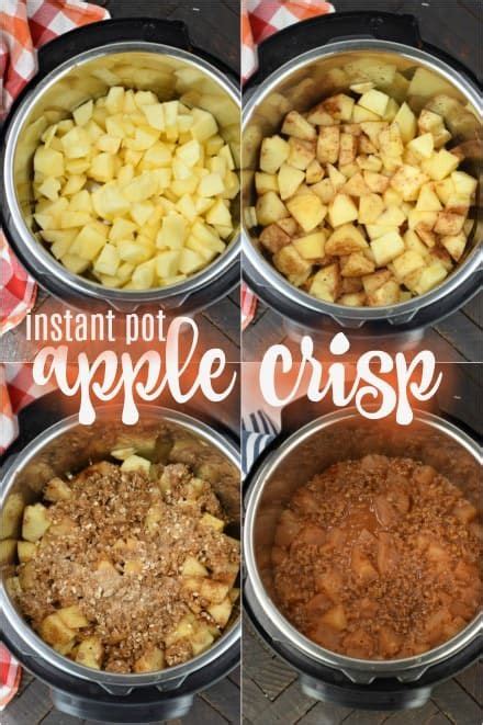 Gluten free oats and almond flour for the crisp. Easy Instant Pot Apple Crisp is made in minutes ...
