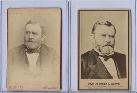 Lot Detail Ulysses S Grant Lot Of 2 1880s Cabinet Cards