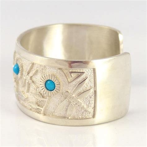 Turquoise Dragonfly Cuff Jewelry Philbert Begay 5 Cuff Jewelry