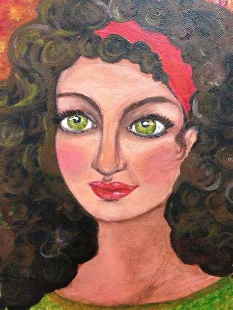Gipsy Girl Mery Jane Sashe Sk Handmade Obrazy