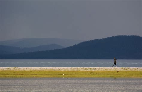 Lonely Girl Walking By The Lake Copyright Free Photo By M Vorel