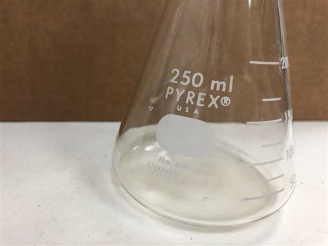 Pyrex 4980 Erlenmeyer Filtering Flask 250 Ml Chemistry Lab Glassware Ebay