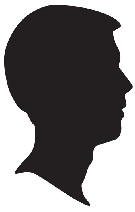Man Side Profile Silhouette Clip Art Library
