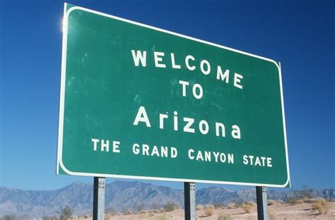 Welcome To Arizona Road Sign Is The Best Sight On Earth