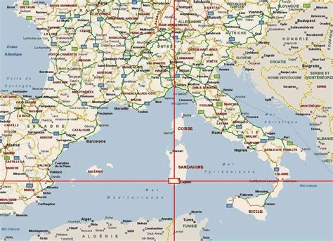 Carte routière Italie Voyage Carte Plan