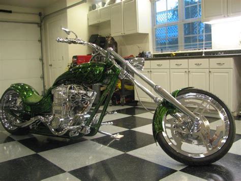 Transformers One Off Custom Supercharged Green Motorcycle