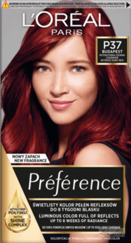 Loréal Préférence Permanent Haircolor P37 Budapest Intense