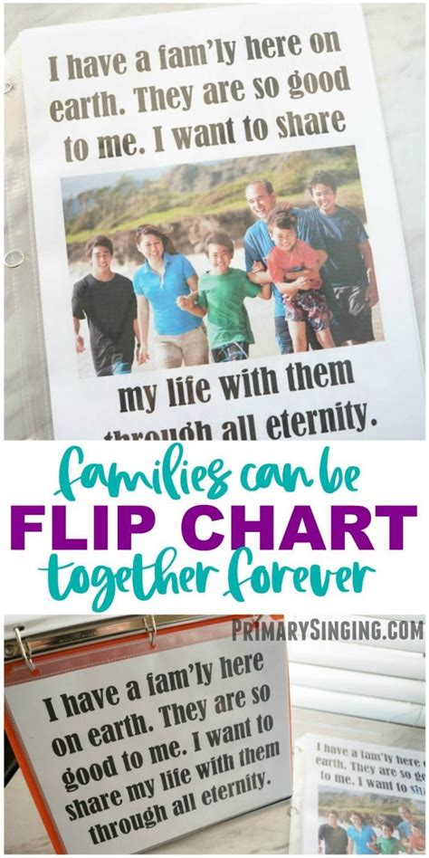Flip Chart Families Can Be Together Forever Primary Singing