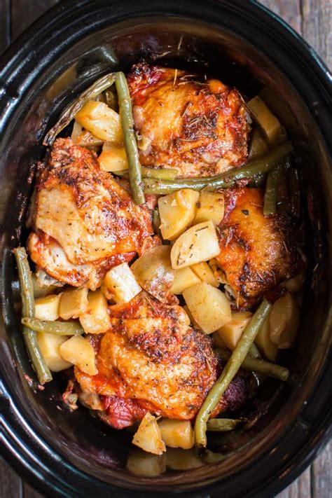You'll have a nutritious dinner on the table in 30 minutes. Slow Cooker Full Chicken Dinner - The Magical Slow Cooker