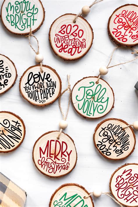 How To Make Diy Rustic Wood Slice Ornaments The Super Mom Life