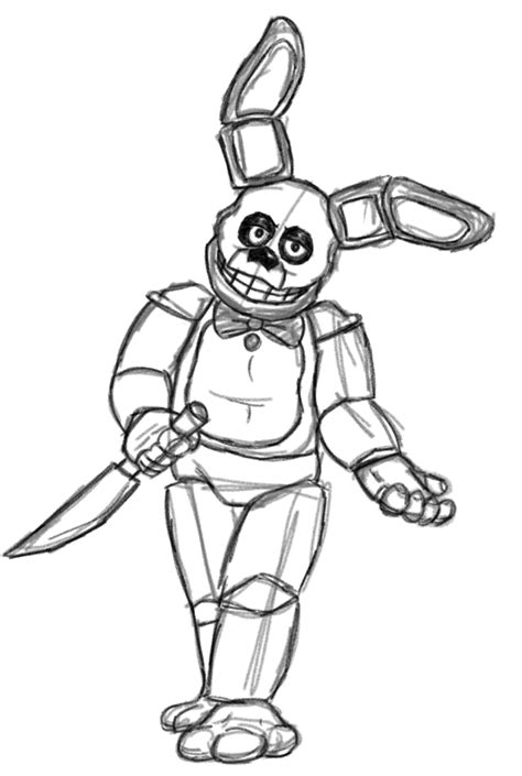 Fnaf Spring Bonnie Coloring Pages