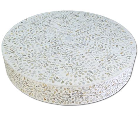 Buy Mother Of Pearl Coffee Table Round In Usa Lakecity Handicrafts