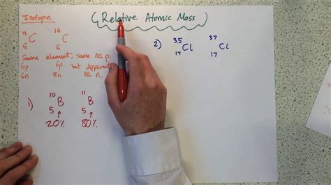 In chemistry and physics, atomic mass (formerly known as atomic weight) is the mass of an atom expressed in unified atomic mass units (u). Relative Atomic Mass - YouTube