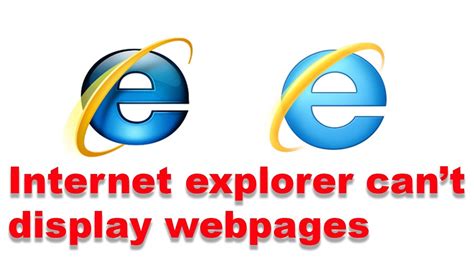 Fixed Internet Explorer Can Not Display The Web Page Youtube