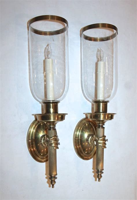Large Hand Torch Bronze Wall Sconces For Sale At 1stdibs