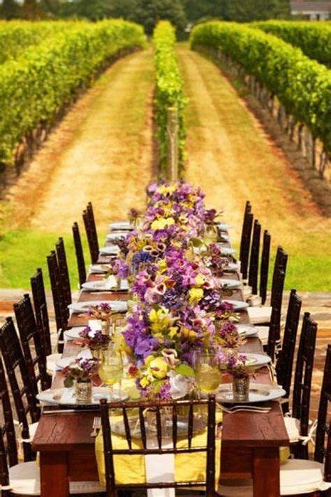 40 Awesome Outdoor Vineyard Wedding Decorations Wedding Reception