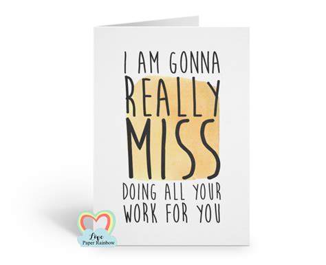 Our high quality designs are printed on front side and will definitely let someone know how much they are appreciated. funny leaving card for colleague, sorry you're leaving, new job card, funny new job card ...