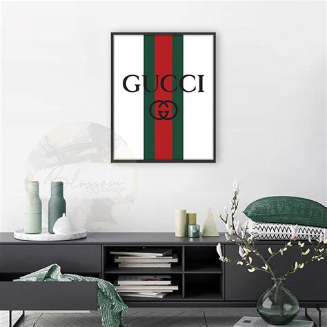 Gucci Wall Decor Set Of 2 Digital Download Print Fashion Etsy