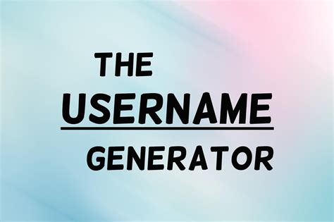 Username Generator Now With Over 1 Billion Random Usernames My