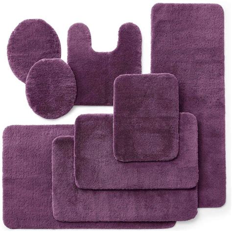 Royal Velvet Royal Velvet Plush Bath Rug Collection Purple Aesthetic