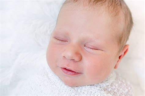Closeup Portrait Of Newborn Baby Stock Photo Download Image Now