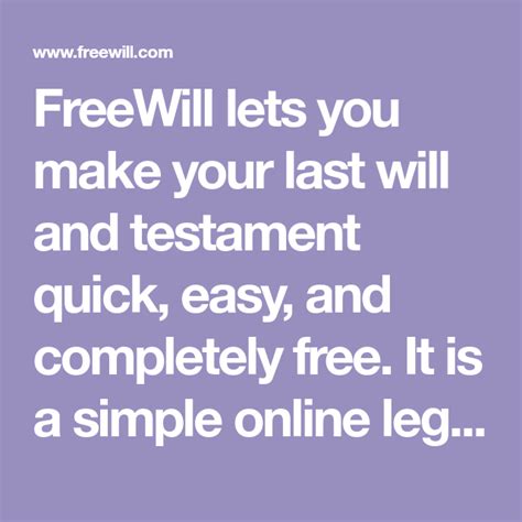 When you look at the consequences of not having a will in place, it quickly becomes apparent that you can't afford to have one. FreeWill lets you make your last will and testament quick, easy, and completely free. It is a ...