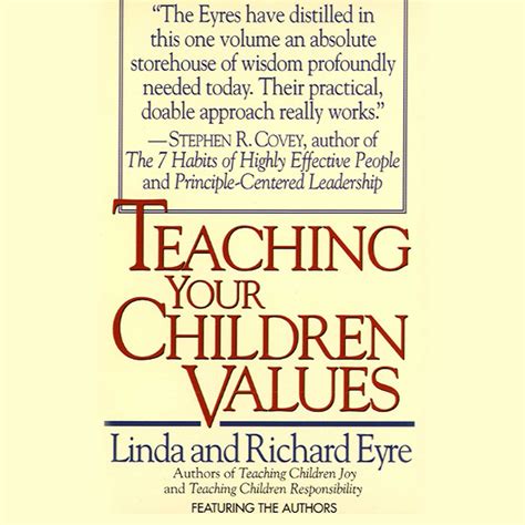 Teaching Your Children Values Audiobook By Linda Eyre Richard Eyre