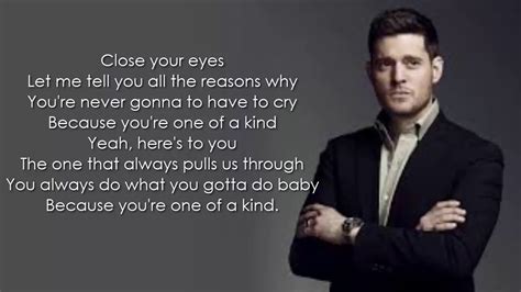 Michael Buble Close Your Eyes Lyrics Youtube