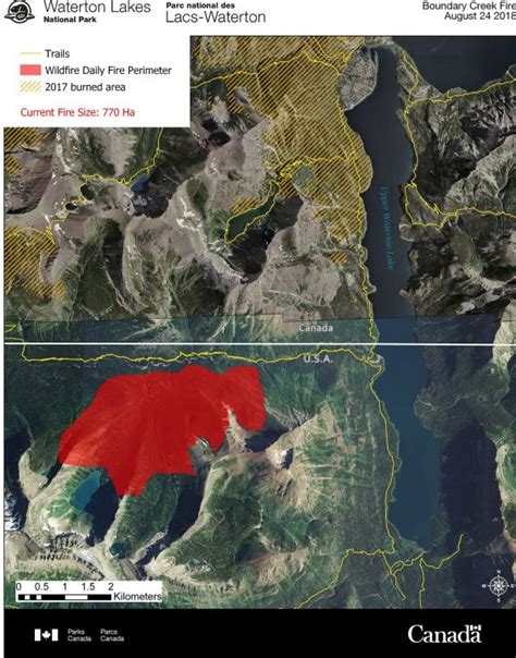 Wildfire Prompts Evacuation Alert For People In Waterton Lakes National