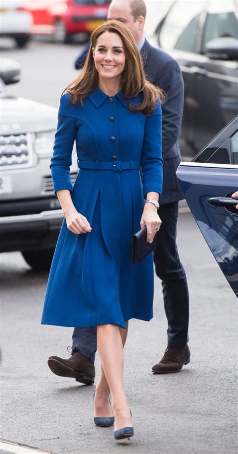 Kate Middleton Blue Eponine Dress November 2018 Popsugar Fashion Photo 3