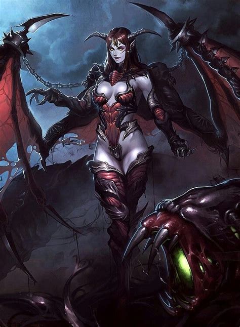 Pin By Clayym On Heroic Fantasy Fantasy Demon Demon Art Female Demons
