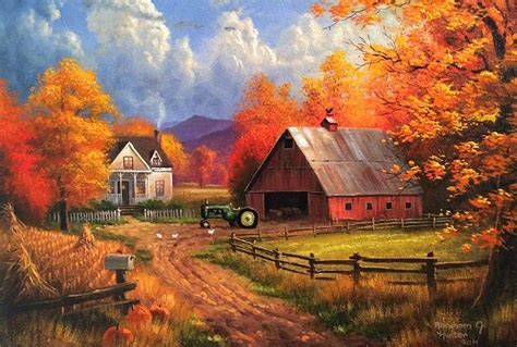 Autumn Farm Scene Wallpapers Wallpaper Cave