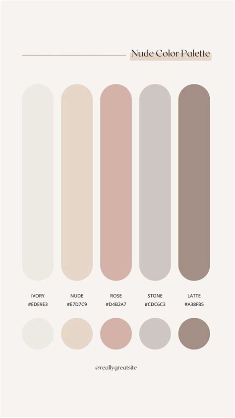 The Color Palette For Nude And Neutrals Is Shown In Shades Of Beige