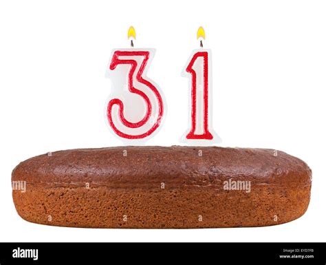 Birthday Cake Candles Number 31 Cut Out Stock Images And Pictures Alamy