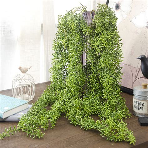 Shop for leaf wall decor online at target. 118cm Green Plastic Artificial Vine Plants Hanging Wall ...