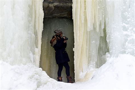 A Look Inside The Stunning Eben Ice Caves In Michigans Upper Peninsula