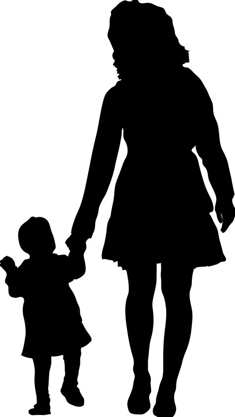 316 Mother Daughter Silhouette Svg Svg Png Eps Dxf File