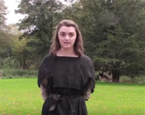 Game Of Thrones Arya Stark Actress Maisie Williams Becomes Ariel