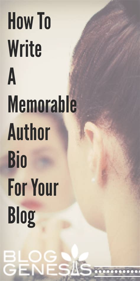 How To A Memorable Bio For Your Blog Including The Template Blog Genesis