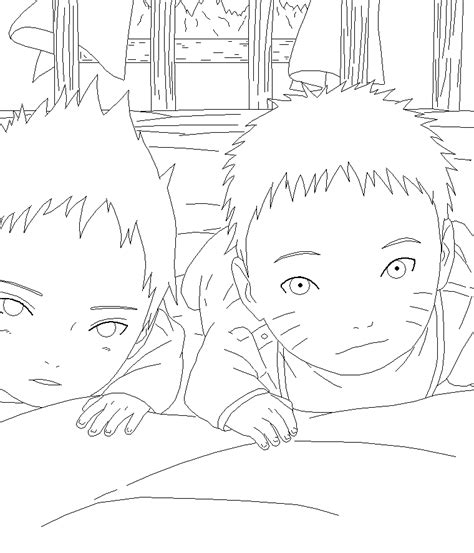 Baby Sasuke And Naruto Lineart By Laviathan66 On Deviantart