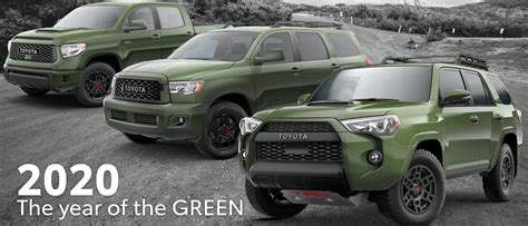 2020 Toyota Trd Pro Army Green 4runner Sequoia Tacoma Tundra