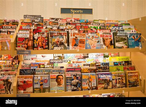 Sports Magazines And Periodicals On Display At Barnes And Noble Usa