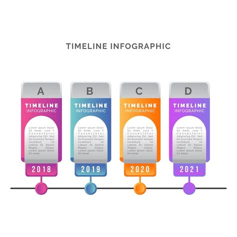 Free Vector Timeline Infographic Evolution Concept