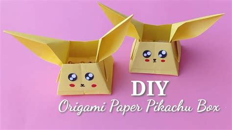 How To Make Origami Pikachu Box Origami Box Idea Fun And Easy Origami