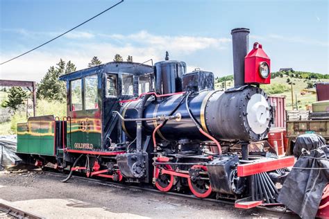 0 4 4 0 Steam Locomotive At Cripple Creek And Victor Railroad Colorado